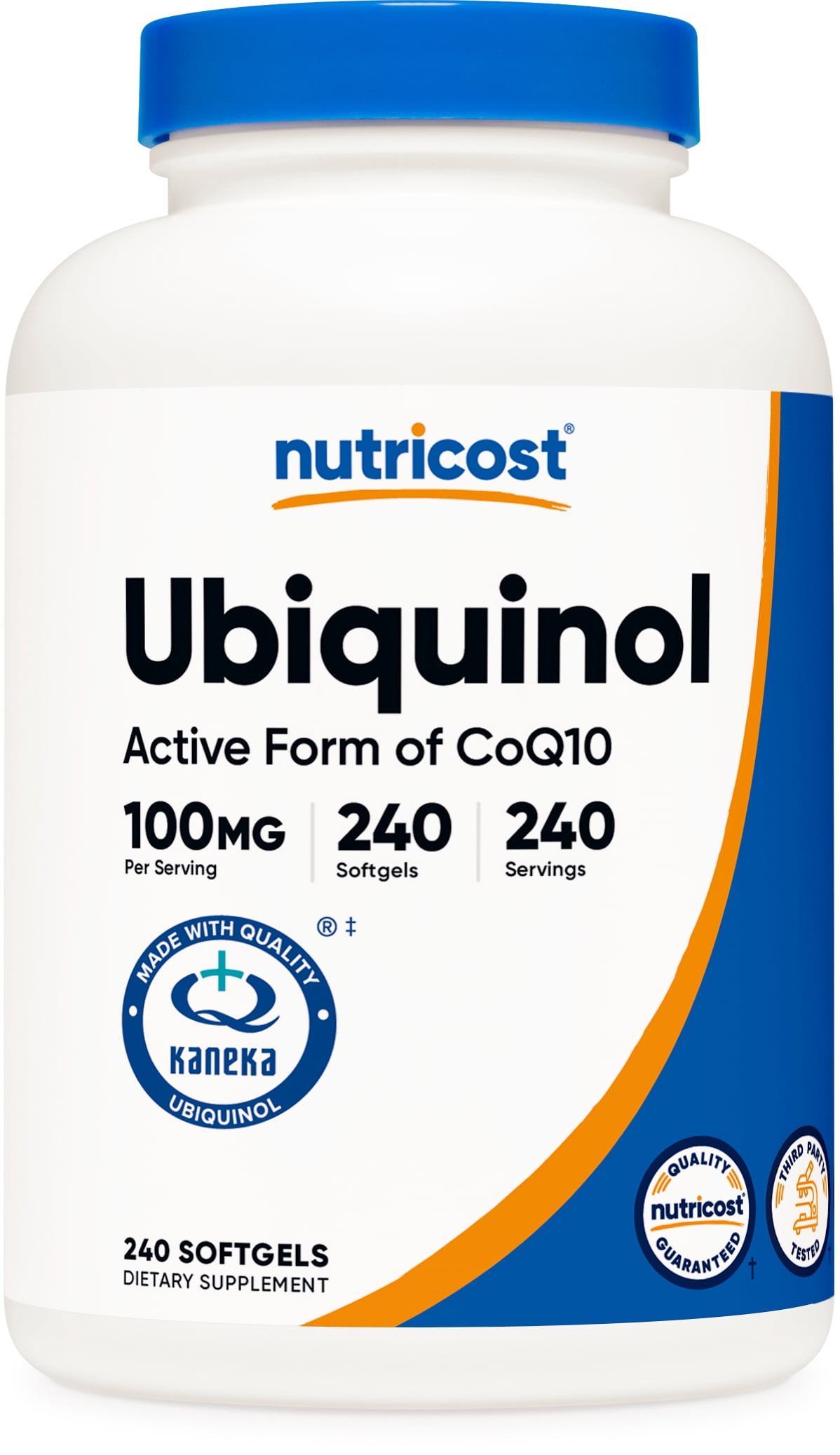 Nutricost Ubiquinol Softgels (100mg, 240 Softgels) - Superior Absorption Antioxidant | Active Form of CoQ10 - Gluten Free, Non-GMO