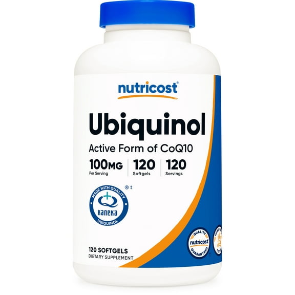 Nutricost Ubiquinol Softgels (120 Softgels | 100 mg Per Serving) - Superior Absorption Antioxidant | Active Form of CoQ10 - Gluten Free, Non-GMO
