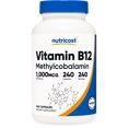 thumbnail image 1 of Nutricost Vitamin B12 (Methylcobalamin) 1000mcg, 240 Capsules - Non-GMO, Gluten Free, 1 of 5