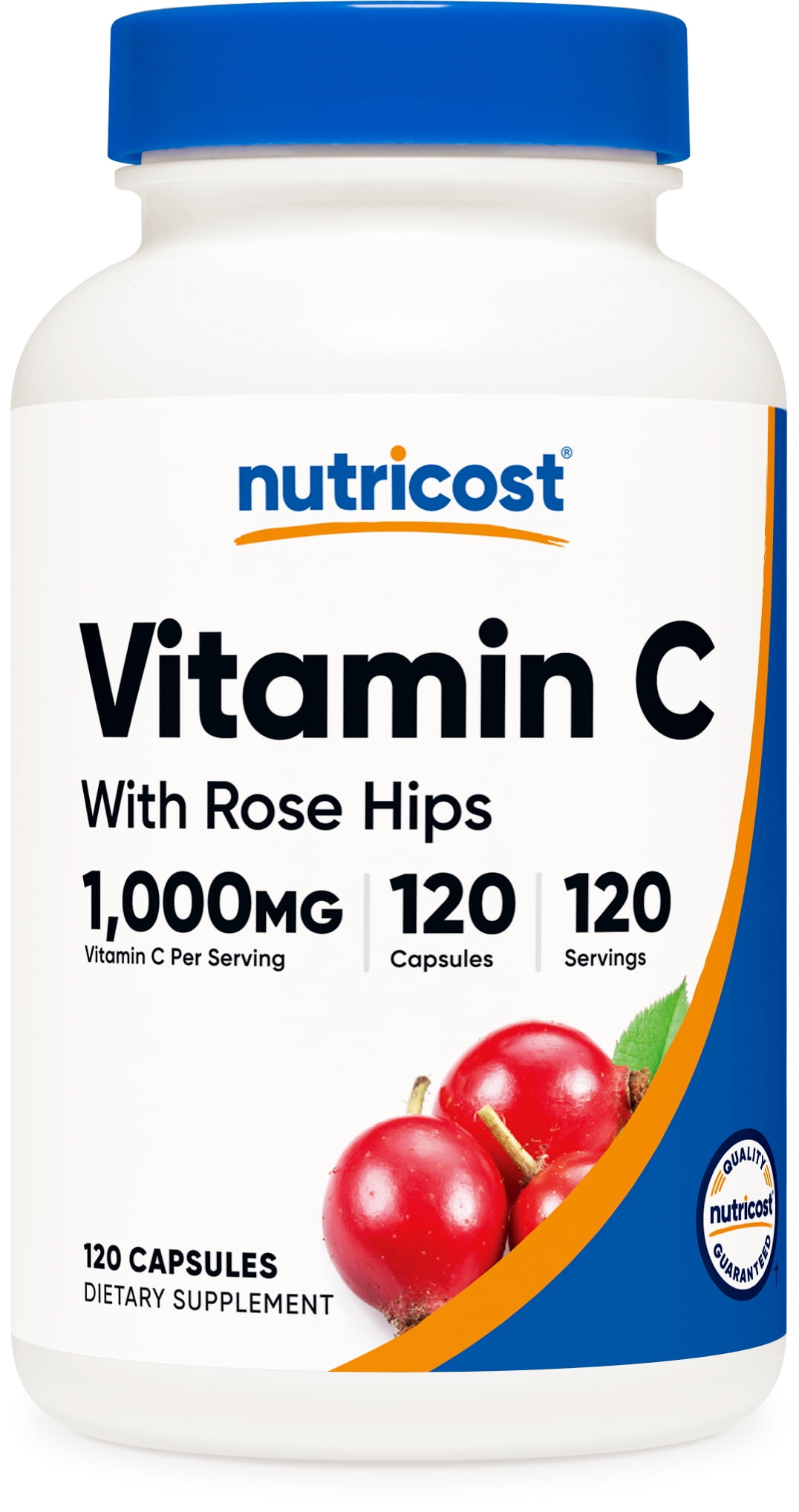 Nutricost Vitamin C With Zinc Supplement Capsules, 120 Servings - 1000mg Vitamin C, 45mg Zinc, Non-GMO