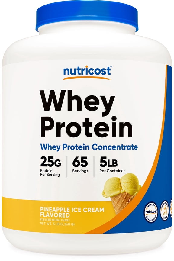Whey Protein Concentrate Pineapple (5 LBS) - Gluten-Free, GMO-Free