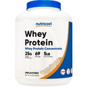 Nutricost Whey Protein Concentrate Powder (Unflavored) 5LBS