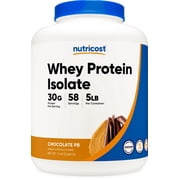 Nutricost Whey Protein Isolate Chocolate Peanut Butter, 5 Pound Protein Powder