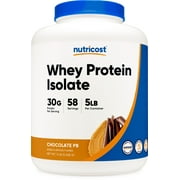 Nutricost Whey Protein Isolate (Chocolate Peanut Butter, 5 Pound) Protein Powder