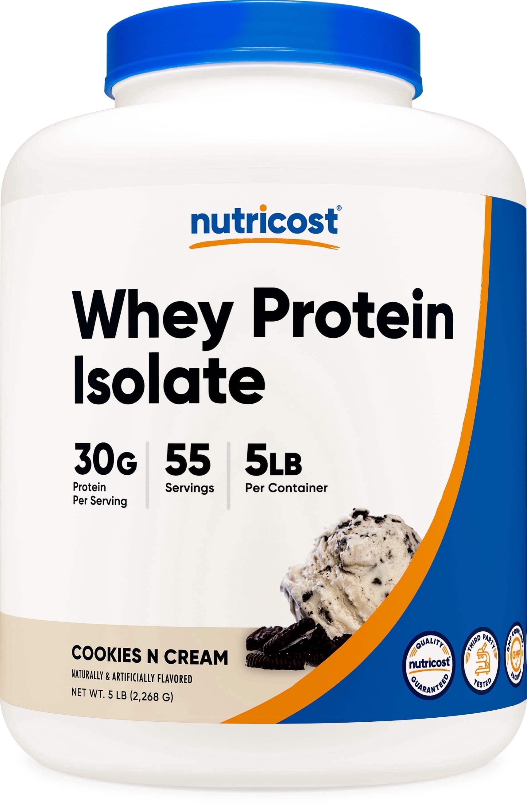 Nutricost Whey Protein Isolate (Cookies N Cream) 5LBS - Isolate Protein Powder