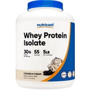 Nutricost Whey Protein Isolate Cookies N Cream 5LBS - Isolate Protein Powder