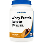 Nutricost Whey Protein Isolate Powder Chocolate Peanut Butter, 2 Pounds