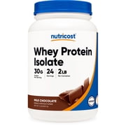 Nutricost Whey Protein Isolate Powder Milk Chocolate 2LBS - Gluten Free & Non-GMO