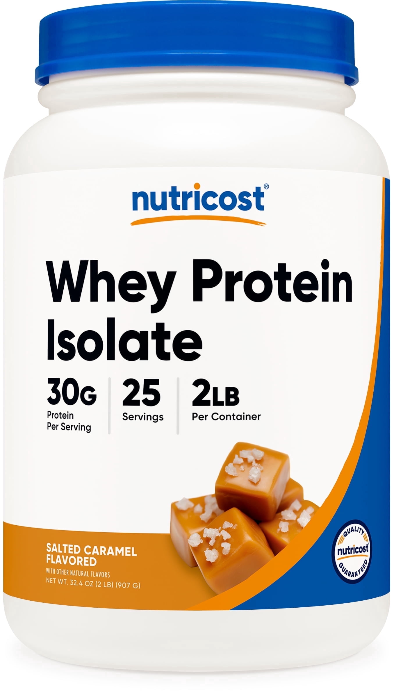 Nutricost Whey Protein Isolate Powder (Salted Caramel) 2LBS