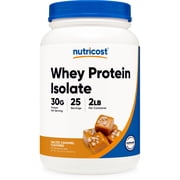Nutricost Whey Protein Isolate Powder Salted Caramel 2LBS