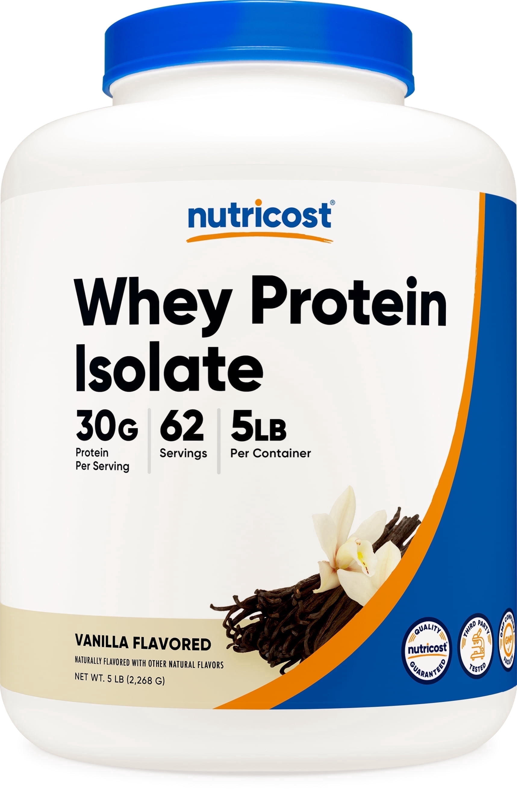 Nutricost Whey Protein Isolate Powder (Vanilla) 5LBS