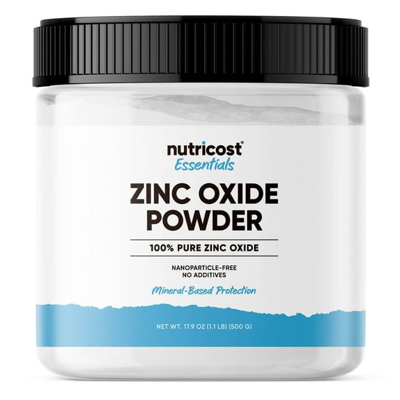 Nutricost Zinc Oxide Powder (500 Grams) 100% Pure, No additives - Vegan, Non-GMO, Nutricost Essentials