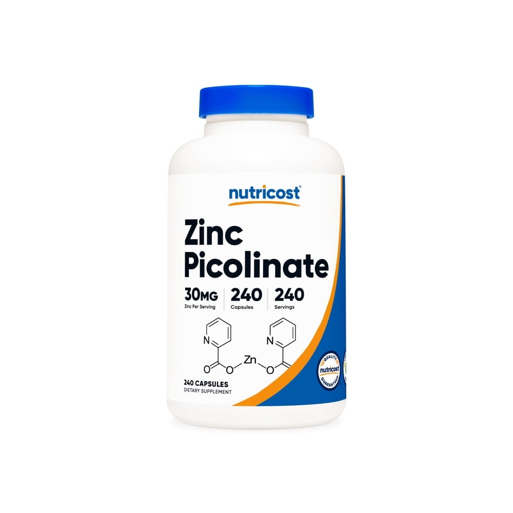 Nutricost Zinc Picolinate 30 mg 240 Capsules