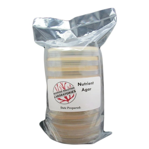 Nutrient Agar - Sterilized - 10, 100mm x 15mm Plates