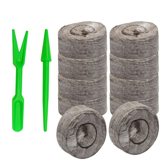 Nutrient Seed Starting Plugs, Compressed Soil Pallet Blocks, Fast Dissolving Plant Grow Pellets, Lightweight Compressed Soil Cubes for Seed Germination, Cutting Propagation and Household Planting