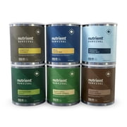 Nutrient Survival 14-Day Emergency Food Kit, 6 #10 Cans, 110 Servings, Breakfasts, Entrees and Milk, 25 Year Shelf Life