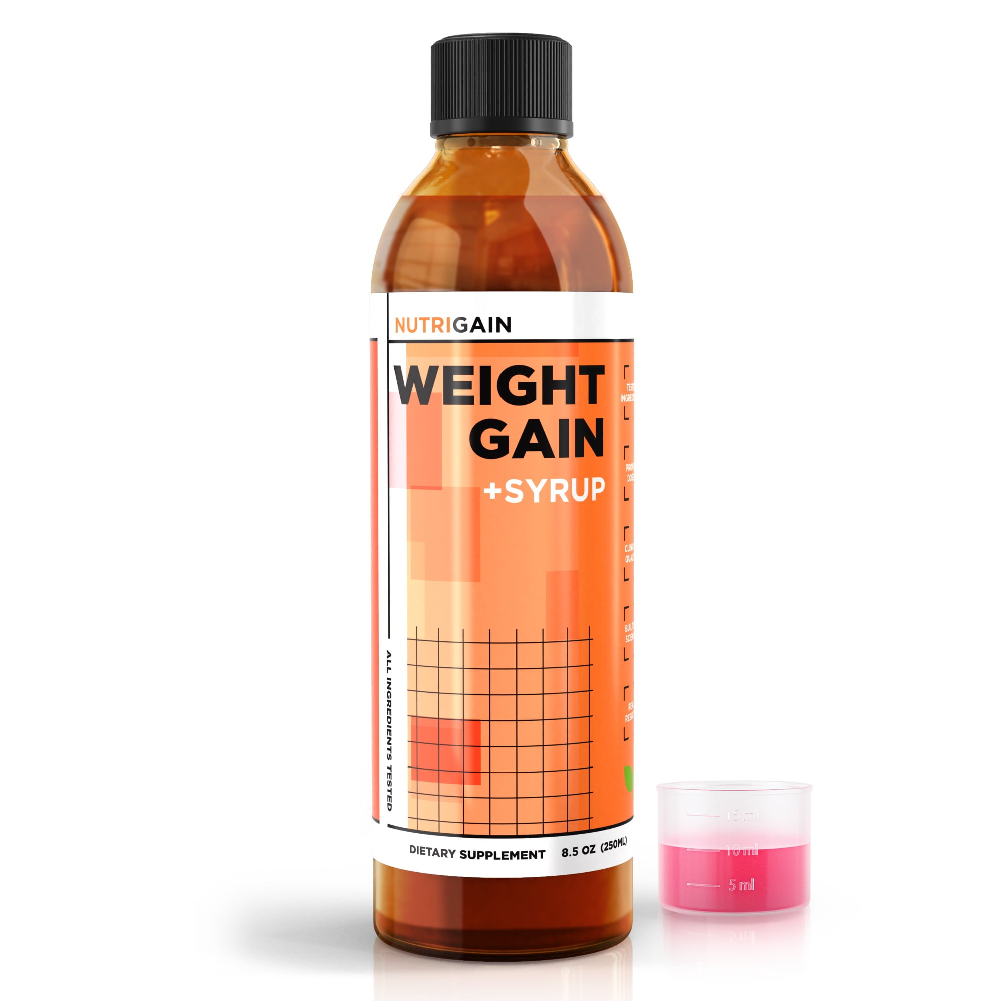 Nutrigain Weight Gain Syrup, Quick Gainer Supplement with Vitamins for