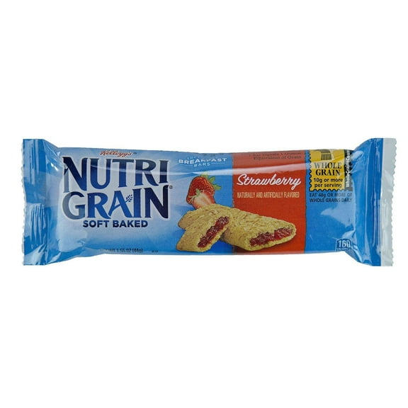 Nutrigrain Strawberry Cereal Bar, 1.55 Ounce - 96 per case.