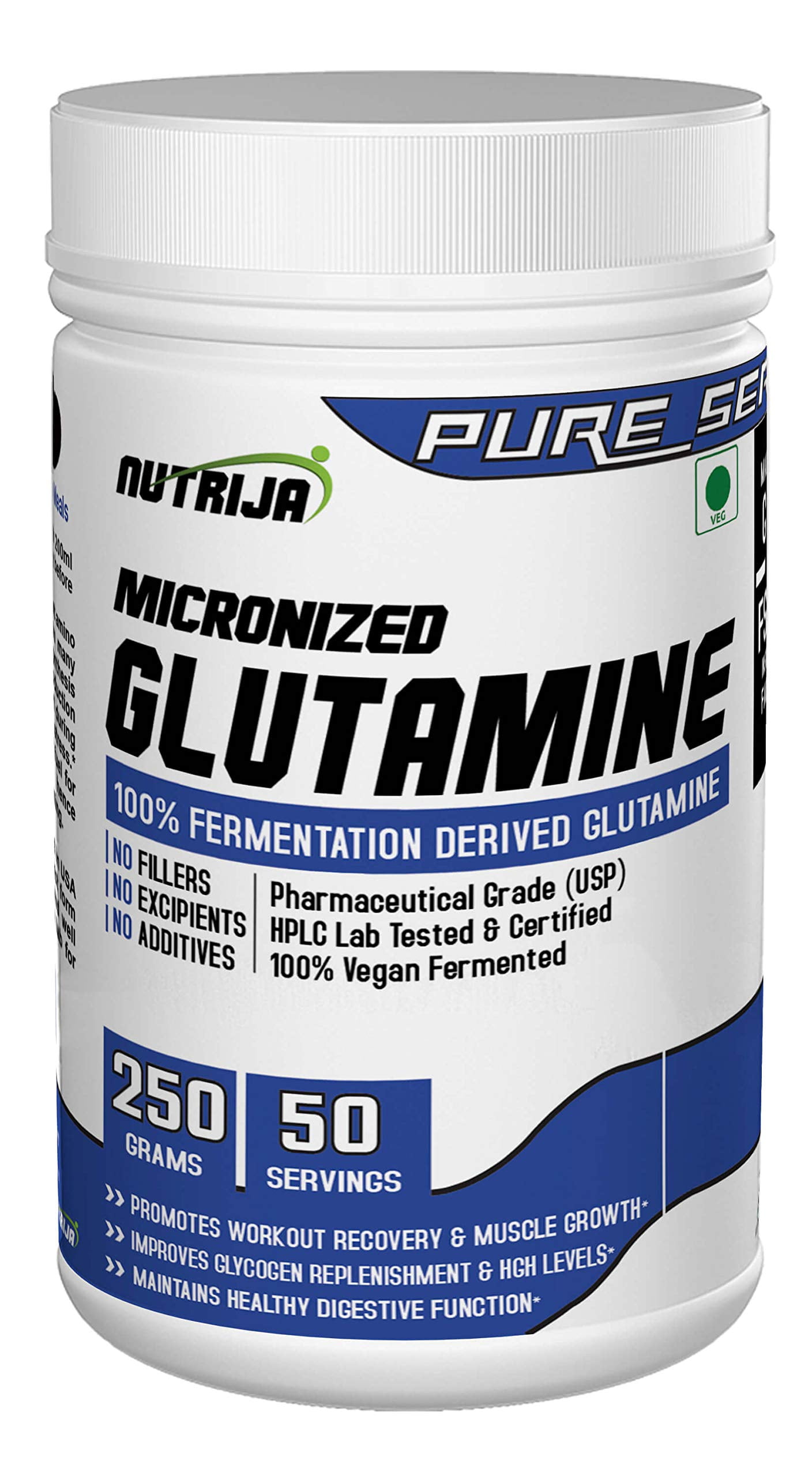 Nutrija Micronized Glutamine Muscle Growth And Recovery 250 Grams