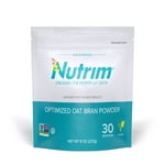 Nutrim Oat Bran Powder with 750mg Beta Glucan per Serving - Easy-Mix Soluble Fiber for Cholesterol Management & Immune Support - Heart Healthy, Non-GMO & Vegan Oatmeal Powder