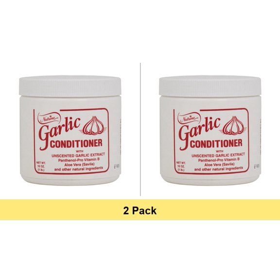 Nutrine Garlic Conditioner Jar 16 oz - 2 Pack Bundle