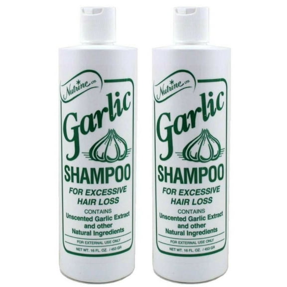 Nutrine Garlic Shampoo Unscented 16oz (Pack of 2)