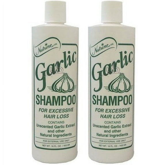 Nutrine Garlic Shampoo - Unscented 16oz (Pack of 2)