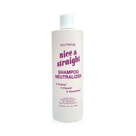 Nutrine Nice & Straight Neutralizing Shampoo 16 Oz.,Pack of 2