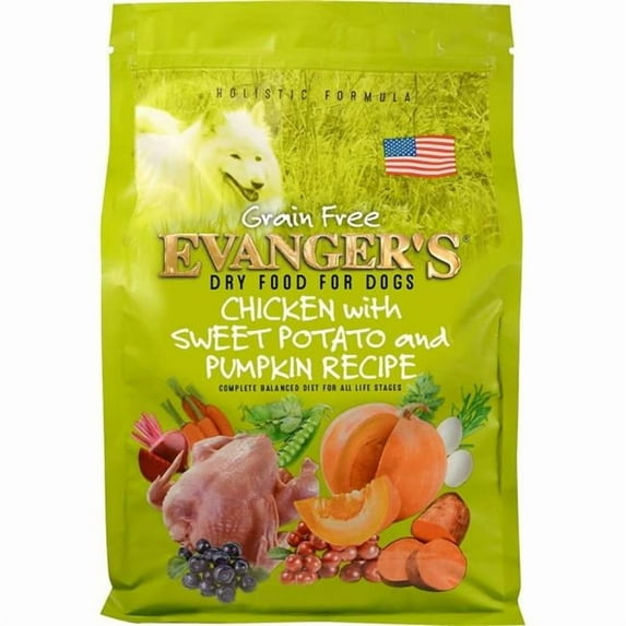Nutripack 777217 30 lbs Evangers Grain Free Chicken Sweet Potato & Pumpkin Dry Dog Food