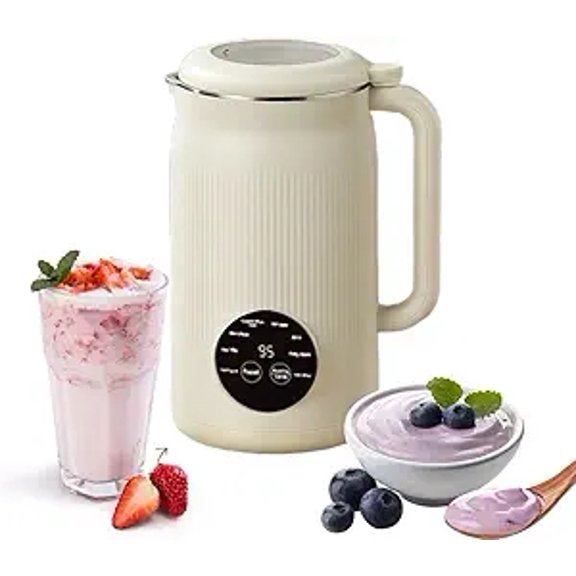 Nutripour - The 8-in-1 Multifunction Nut Milk Maker, Household Multifunctional Soymilk Maker, Automatic Plant-Based Milk Blender, for Nut Milk, Oat Milk, Soy Milk