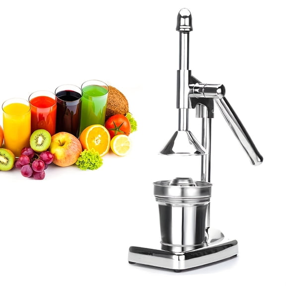 Nutripress Stainless Steel Manual Juicer Large Orange Squeezer Separate Design Hand Pressed Fruit Squeezer With U Shaped Base