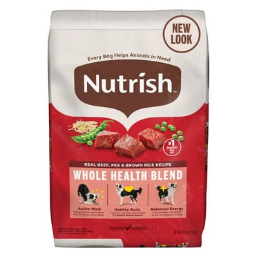 Nutrish Real Beef, Pea & Brown Rice Recipe Whole Health Blend Dry Dog Food, 14 lb. Bag (Rachael Ray)