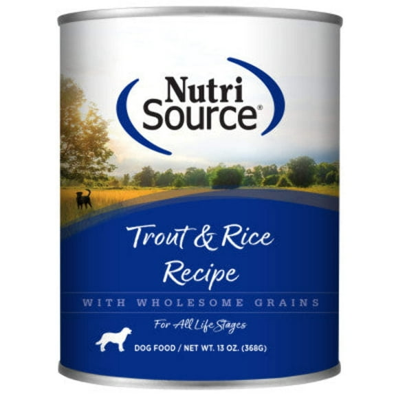 Nutrisource Dog Trout  Rice 13Oz (Case of 12)