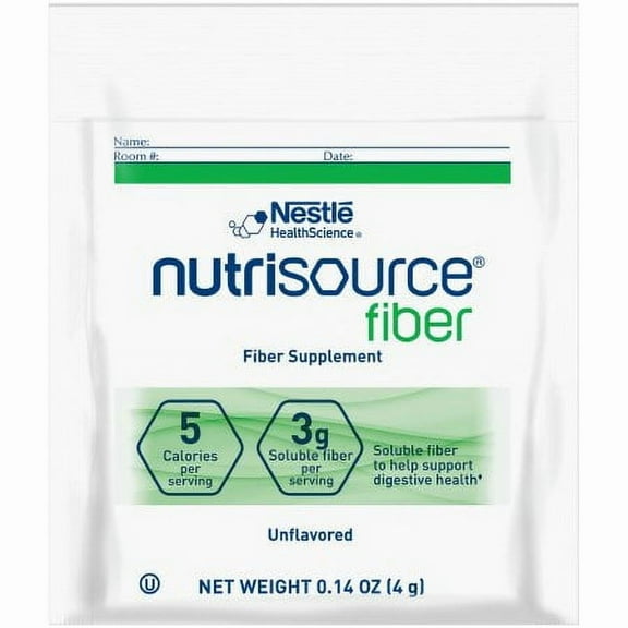 Nutrisource Fiber Oral Supplement Unflavored Powder 4 Gram Individual Packet