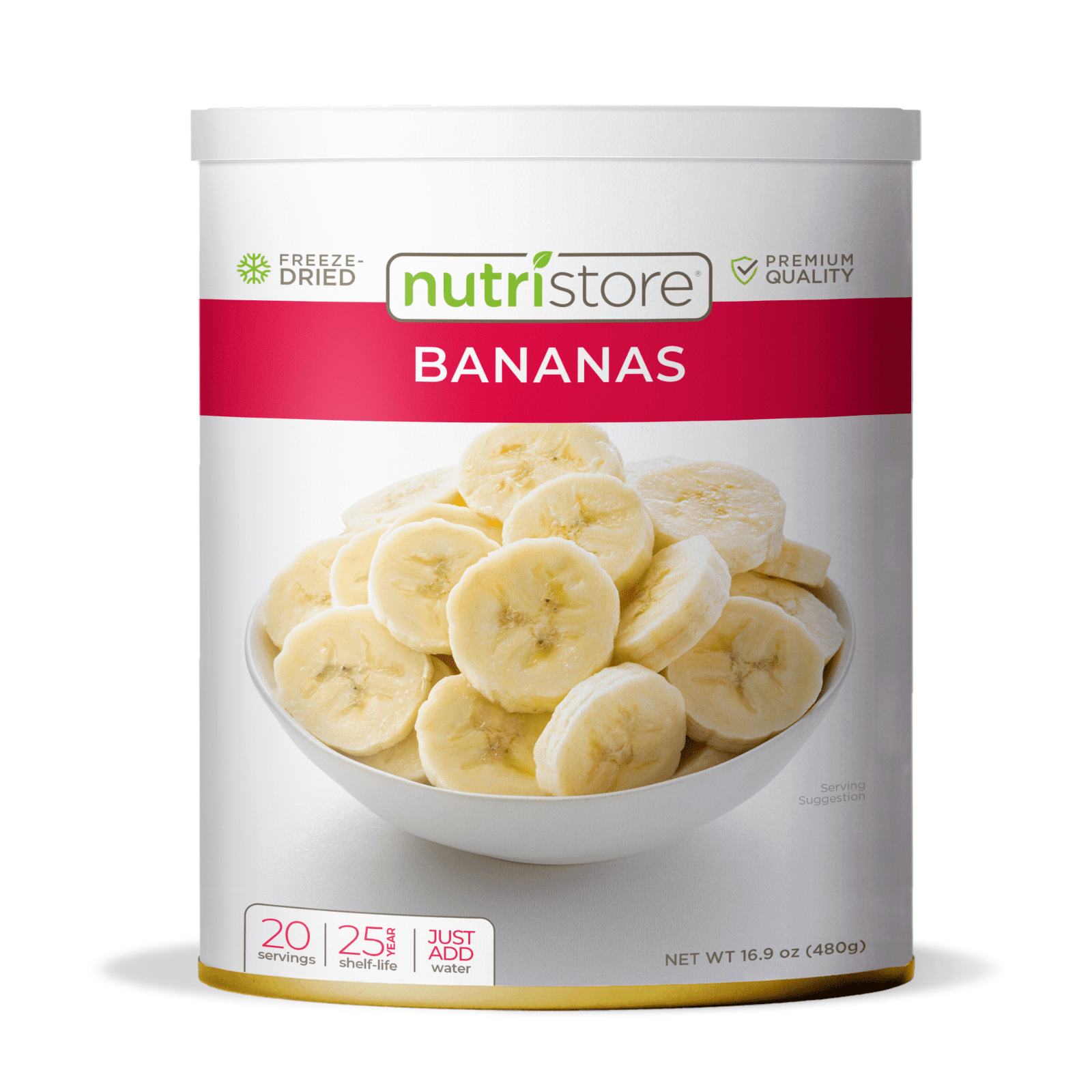 Nutristore Freeze-Dried Bananas No. 10 Can