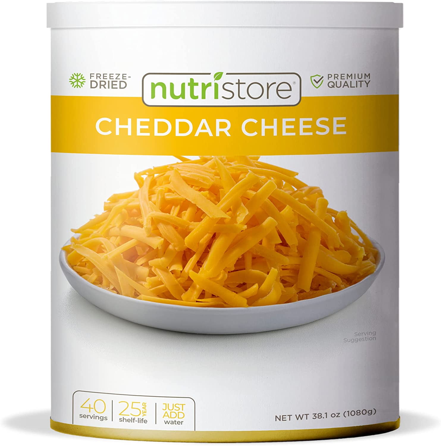Nutristore FreezeDried Cheddar Cheese Shredded Amazing Taste