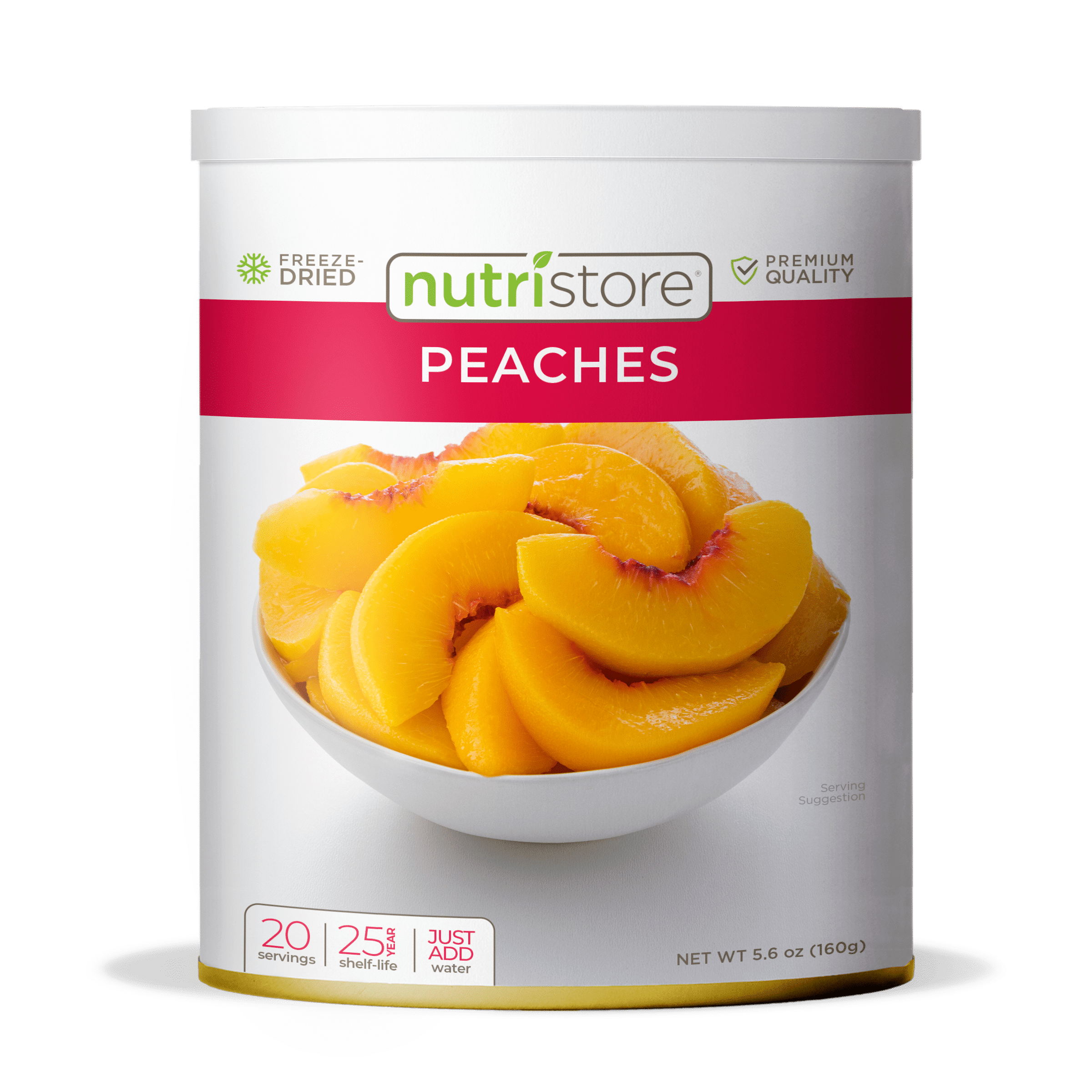 Nutristore Freeze-Dried Peaches No. 10 Can
