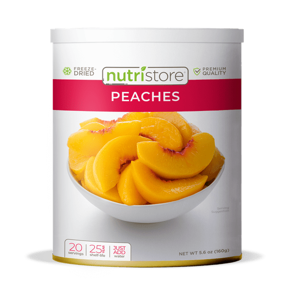 Nutristore Freeze-Dried Peaches No. 10 Can