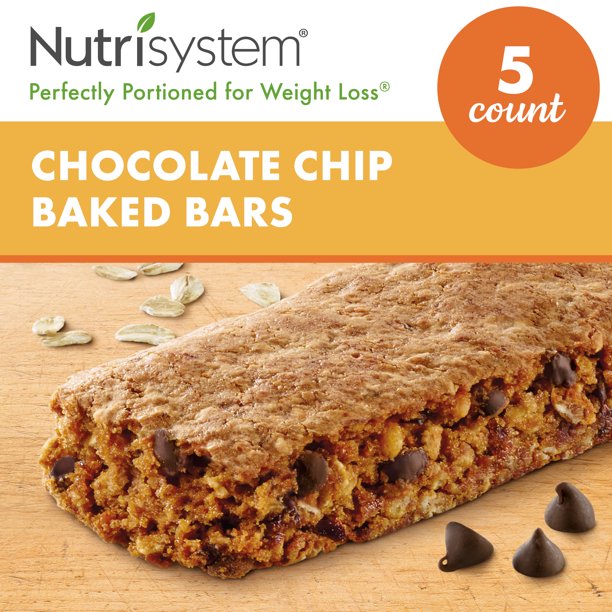 Nutrisystem® Chocolate Chip Baked Bars Pack, 5 Count Ready to Eat