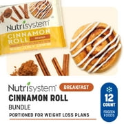 Nutrisystem Cinnamon Roll Breakfast Pastries Bundle, Support Weight Loss, 12 Count Box