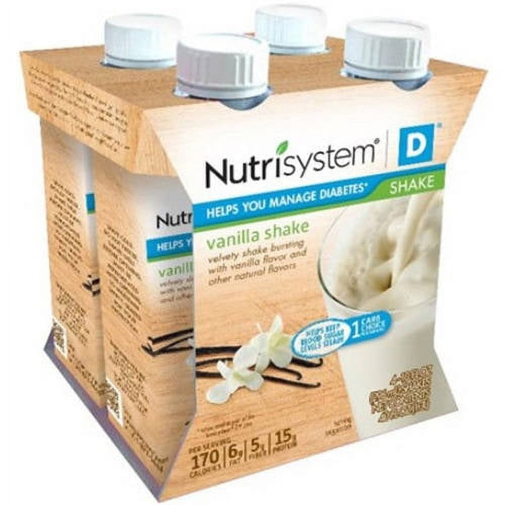 Nutrisystem Diabetic Vanilla Shakes Pack