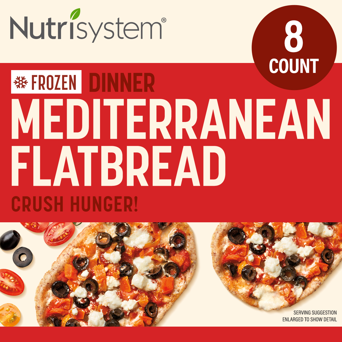 Nutrisystem® Frozen Mediterranean Flatbread, 8ct, GuiltFree Dinners to