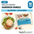 thumbnail image 1 of Nutrisystem Grilled Chicken Sandwich Bundle, 13g Protein, Frozen, 10 Count, 1 of 7