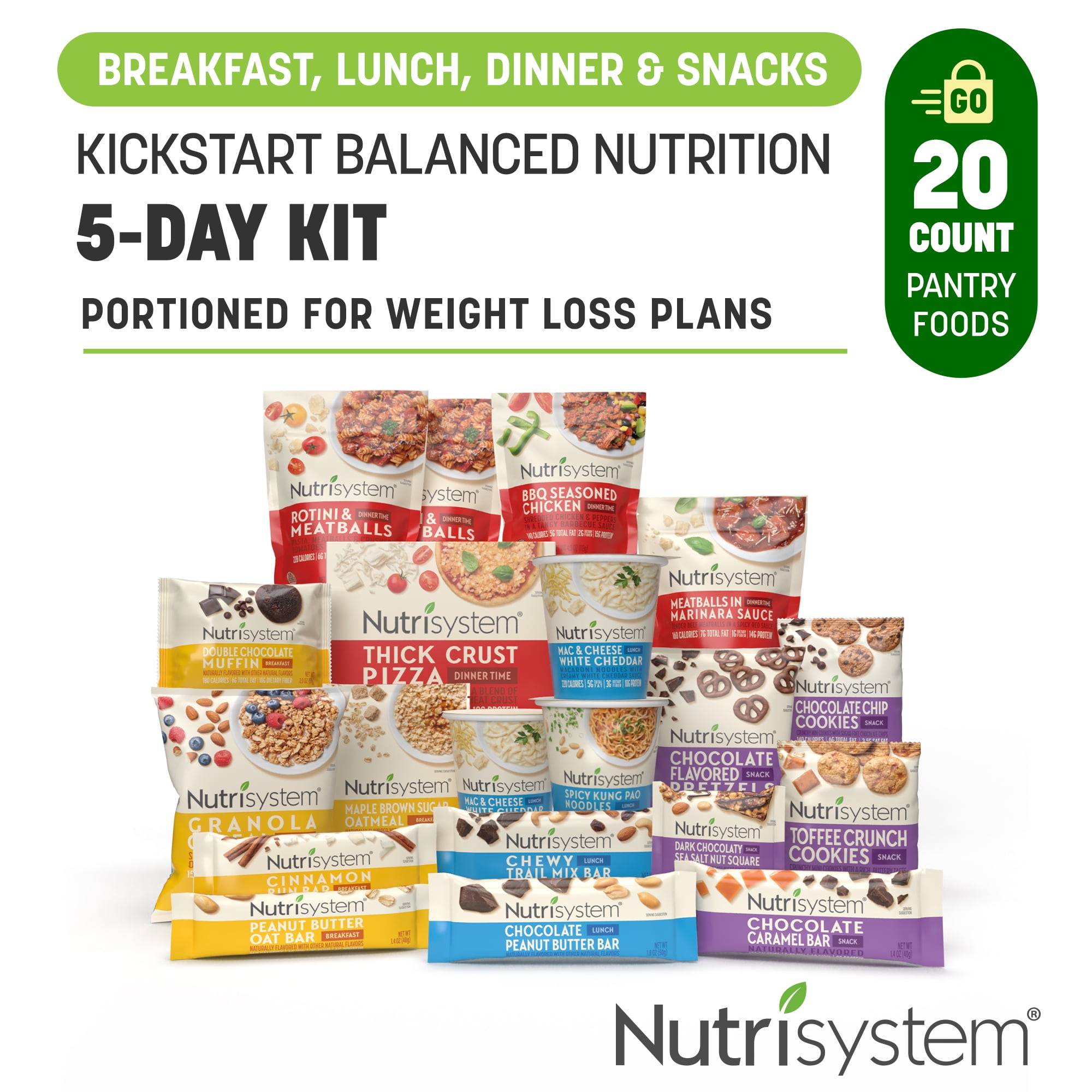 Nutrisystem Kickstart Balanced Nutrition 5Day Protein Weight Loss Kit