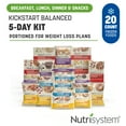 thumbnail image 1 of Nutrisystem Kickstart Balanced Nutrition Frozen 5-Day Weight Loss Variety Pack, Breakfasts, Lunches Dinners, & Snacks, 20 Count, 1 of 9