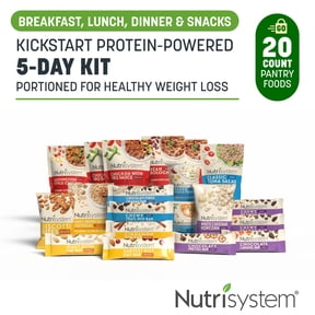Nutrisystem Kickstart Protein-Powered 5-Day Weight Loss Meals Variety Kit, 20 Count, Shelf-stable