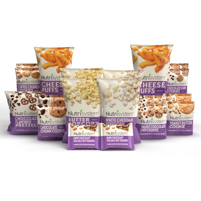 Nutrisystem Weight Loss Sweet and Salty Snack Bite Bundle Variety Pack