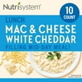thumbnail image 1 of Nutrisystem White Cheddar Mac and Cheese Packaged Meal, 10g Protein, 10 Count (Shelf-Stable), 1 of 5