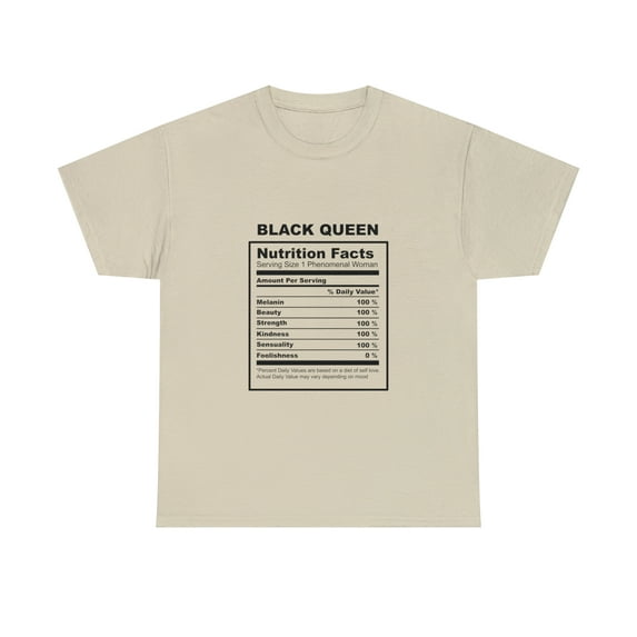 Nutrition Facts Melanin Womens Graphic Tee