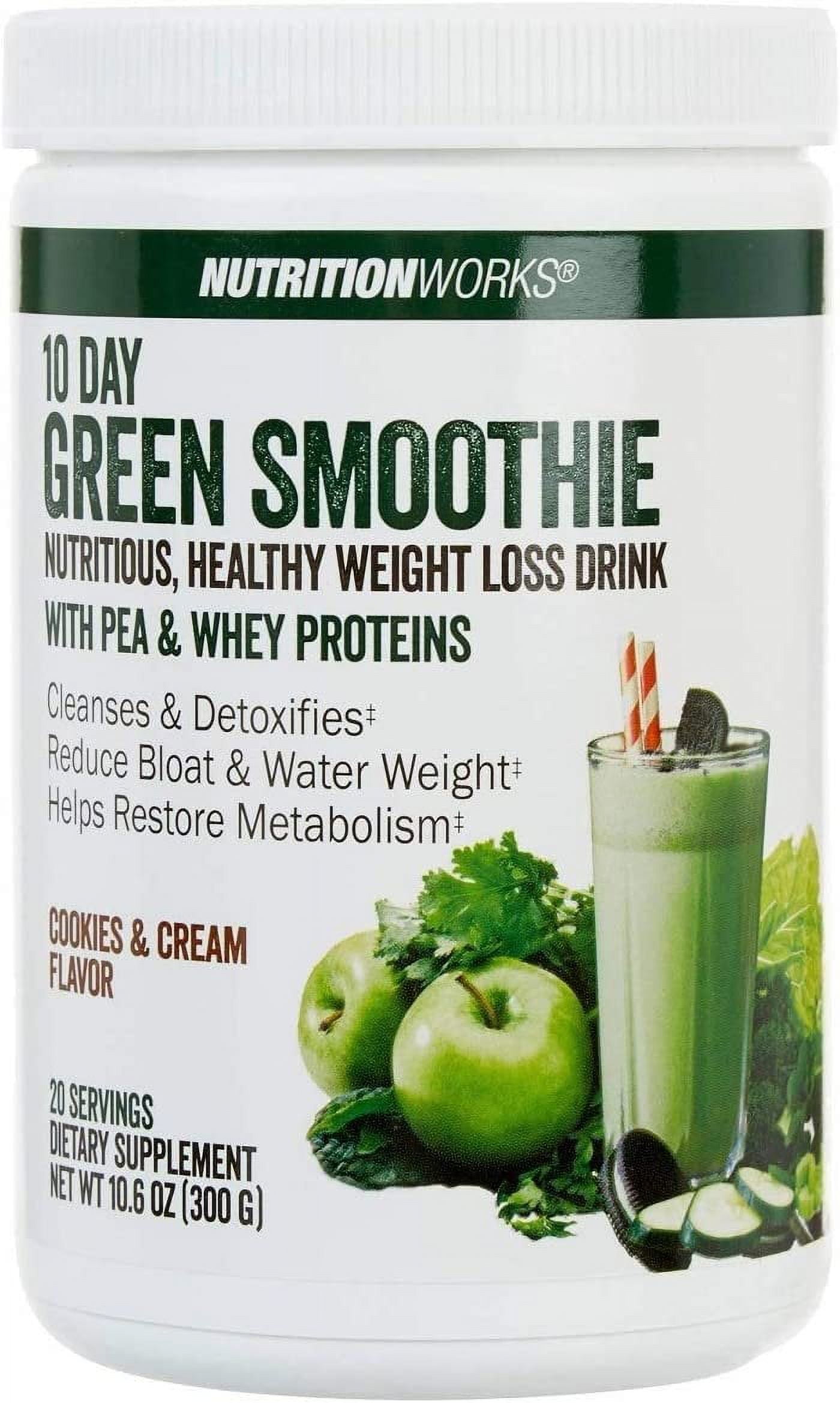 Nutrition Works Cookies & Cream 10-Day Green Smoothie Powder